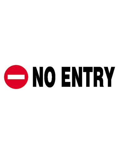 Next επιγραφή αυτοκόλλητο "No entry" 7x22εκ.