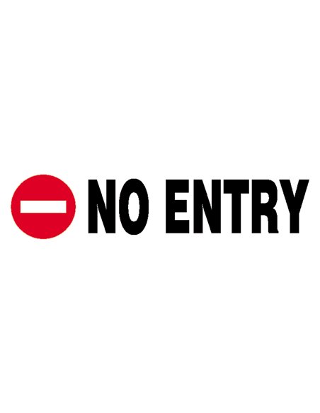 Next επιγραφή αυτοκόλλητο "No entry" 7x22εκ.