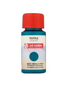 Talens χρώμα textile 6023 emerald green 50ml