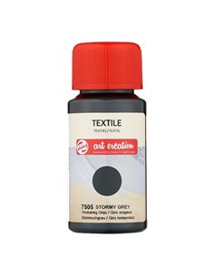 Talens χρώμα textile 7505 stormy grey 50ml