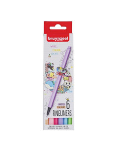 Bruynzeel College σετ 6 μαρκαδοράκια παστέλ χρώματα