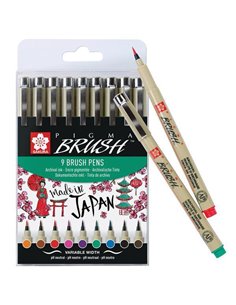 Sakura pigma brush σετ 9 τεμ.