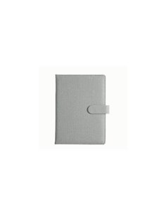 Σημειωματάριο πολυτελείας PU Α5 με 122φύλλα γκρι