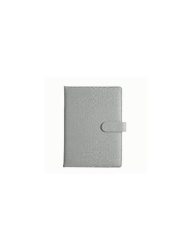 Σημειωματάριο πολυτελείας PU Α5 με 122φύλλα γκρι