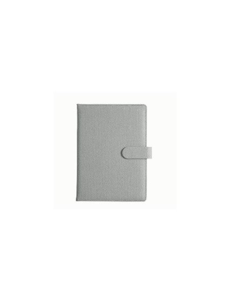 Σημειωματάριο πολυτελείας PU Α5 με 122φύλλα γκρι
