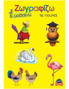 Next βιβλίο ζωγραφίζω και μαθαίνω "Τα πουλιά" 21x29εκ., 12 σελίδες