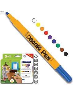Centropen μαρκαδόροι decor pen 8+1 χρώματα
