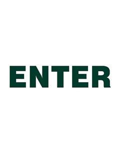 Next επιγραφή αυτοκόλλητο "Enter" 7x22εκ.