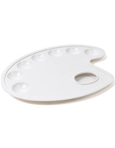 Ark παλέτα ζωγραφικής οβάλ για 7 χρώματα 21.5x16εκ.