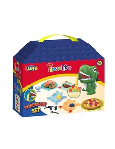 Luna Πλαστοζυμαράκια Δεινόσαυρος με εργαλεία 28x11x23,5εκ.