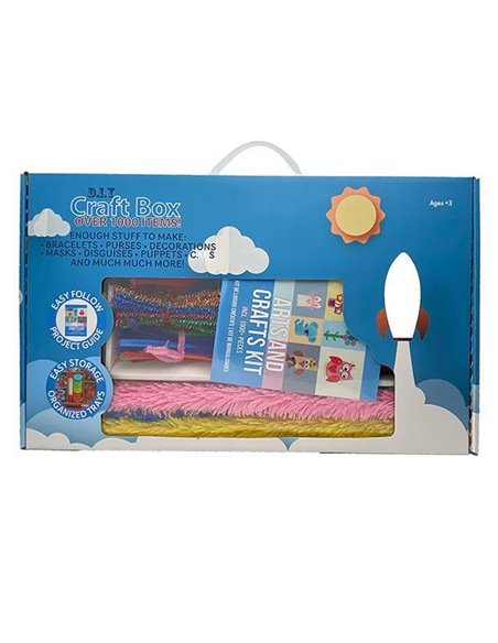 Σετ χειροτεχνίας 1300 τεμ. σε χάρτινη βαλίτσα Υ8,5x38x23εκ.