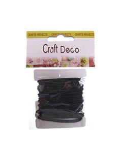 Λάστιχο στρόγγυλο μαύρο Ø2χιλ, 5μ. μήκος