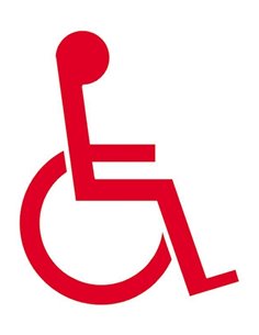 Next επιγραφή αυτοκόλλητο "Ειδικές ανάγκες" 15x20εκ.