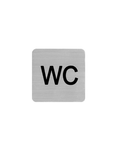 Next επιγραφή darwin "WC" 7,2x7,2εκ., 2χιλ. πάχος