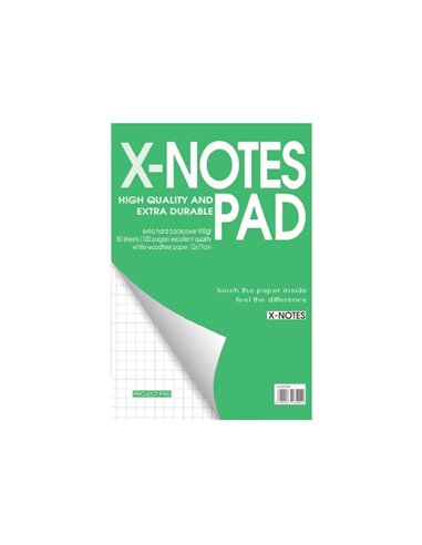 Next x-notes μπλοκ καρέ 21x29εκ. 50φυλ.