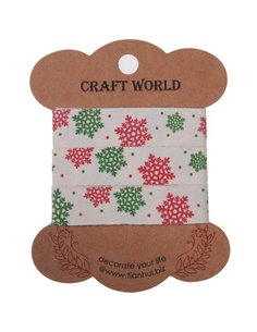 Κορδέλα χιονονιφάδες  1,5εκ. x 2 μέτρα