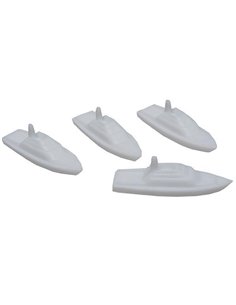 Βάρκες πλαστικές μακέτας μήκος 3 εκ. (4 τεμ.)
