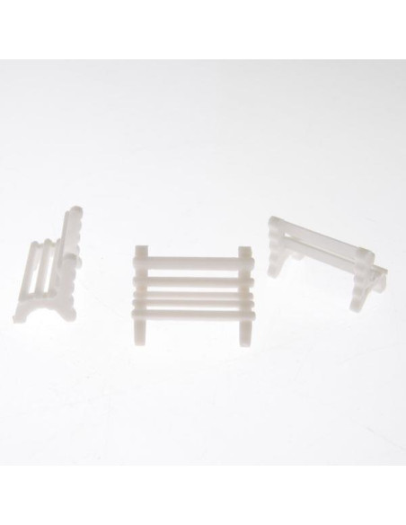 Παγκάκια μακέτας πλαστικά 1:100 μήκος 2,2εκ. (5τεμ.)