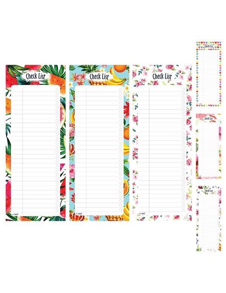 Next check list με μαγνήτη 8x20εκ. 50φ.