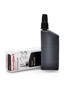 Isomars μελάνι για ραπιδογράφο μαύρο 25ml