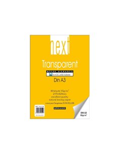 Next μπλοκ διαφάνεια 95γρ. Α3 40φύλλων