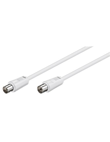 GOOBAY καλώδιο κεραίας αρσενικό σε θηλυκό 11515, 70dB, CCS, 15m, λευκό