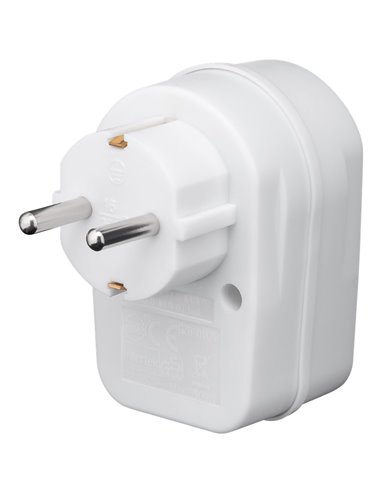 GOOBAY αντάπτορας ρεύματος 51270, προστασία ρεύματος, schuko 16A, λευκός
