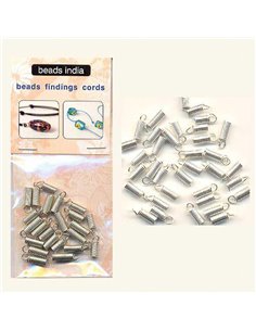 Ακροδέκτης-μεταλ. τελείωμα ασημί 4x2mm.