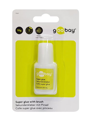 GOOBAY κόλλα Super Glue με πινέλο 77017, 10g