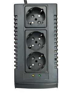 POWERTECH σταθεροποιητής ρεύματος PT-AVR-1500, 1500VA, 3x έξοδοι πρίζας