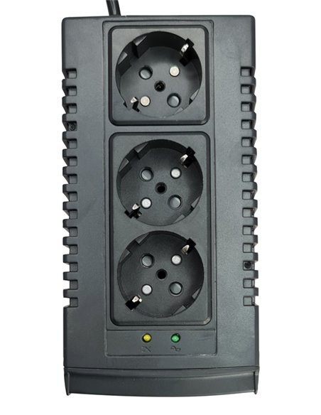 POWERTECH σταθεροποιητής ρεύματος PT-AVR-1500, 1500VA, 3x έξοδοι πρίζας