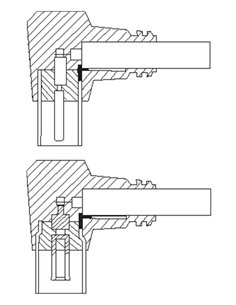 GOOBAY καλώδιο κεραίας αρσενικό σε θηλυκό 11521, γωνιακό, 2.5m, λευκό