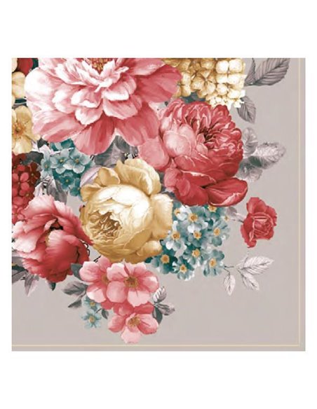 Χαρτοπετσέτες 20τεμ. 33x33εκ "Μπουκέτο λουλούδια" (SLOG 051402)