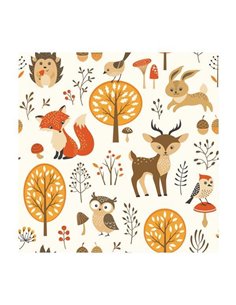Χαρτοπετσέτες 20τεμ. "ζώα δάσους" 33x33εκ. (SDOG 018101)