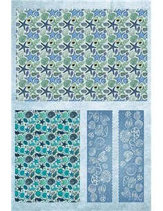 Χαρτί decoupage "Shells" 32x48εκ.