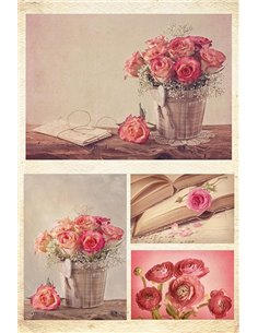 Χαρτί decoupage "Flowers" 32x48εκ.