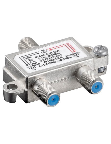 GOOBAY SAT-TV combiner 67054, 0.15 MHz - 2400MHz, 100dB