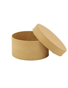 Κουτί οικολογικό στρόγγυλο για διακόσμηση Ø 12x6εκ.