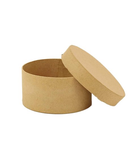 Κουτί οικολογικό στρόγγυλο για διακόσμηση Ø 12x6εκ.