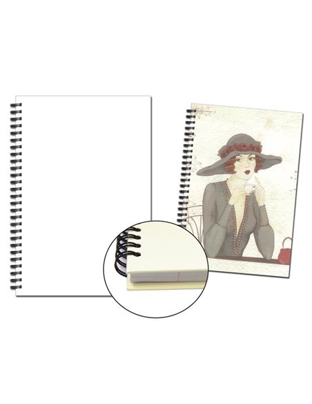 Νext τετρ.σπιράλ,λευκό εξωφ. σκληρό καπάκι 21.5x30εκ. 3θεμ, 100φ.