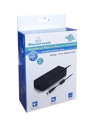 POWERTECH φορτιστής laptop PT-55 για Dell, 90W, 19.5V