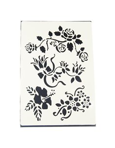 Στένσιλ απο πολυπροπυλένιο τριαντάφυλλακι