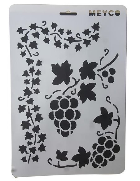 Στένσιλ απο πολυπροπυλένιο Α4 σταφύλι