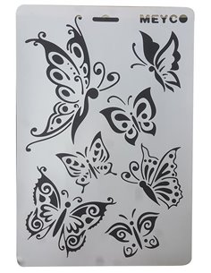 Στένσιλ απο πολυπροπυλένιο Α4 πεταλούδα