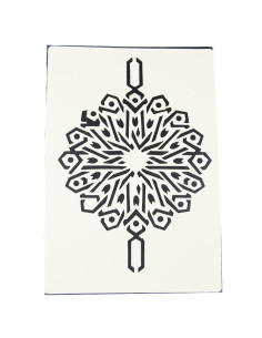 Στένσιλ Α4 απο πολυπροπυλένιο μοτίβο αστέρι