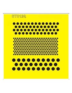 Στένσιλ πλαστικό "Πουά" 16x16εκ.  (ST0139Β)