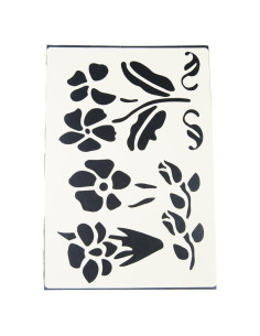 Στένσιλ Α4 απο πολυπροπυλένιο τριαντάφυλλο