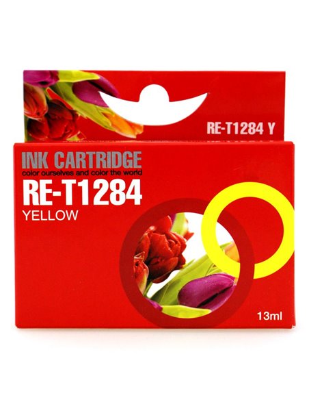 Συμβατό InkJet για Epson, T1284, κίτρινο