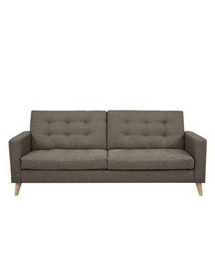 Καναπές κρεβάτι τριθέσιος Nextdeco Soho καφέ-μπεζ Υ81x201x90εκ.