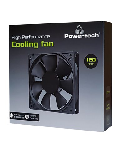 POWERTECH ανεμιστήρας PT-156, 120 x 120 x 25mm, 12V, 3pin & 4 βίδες
